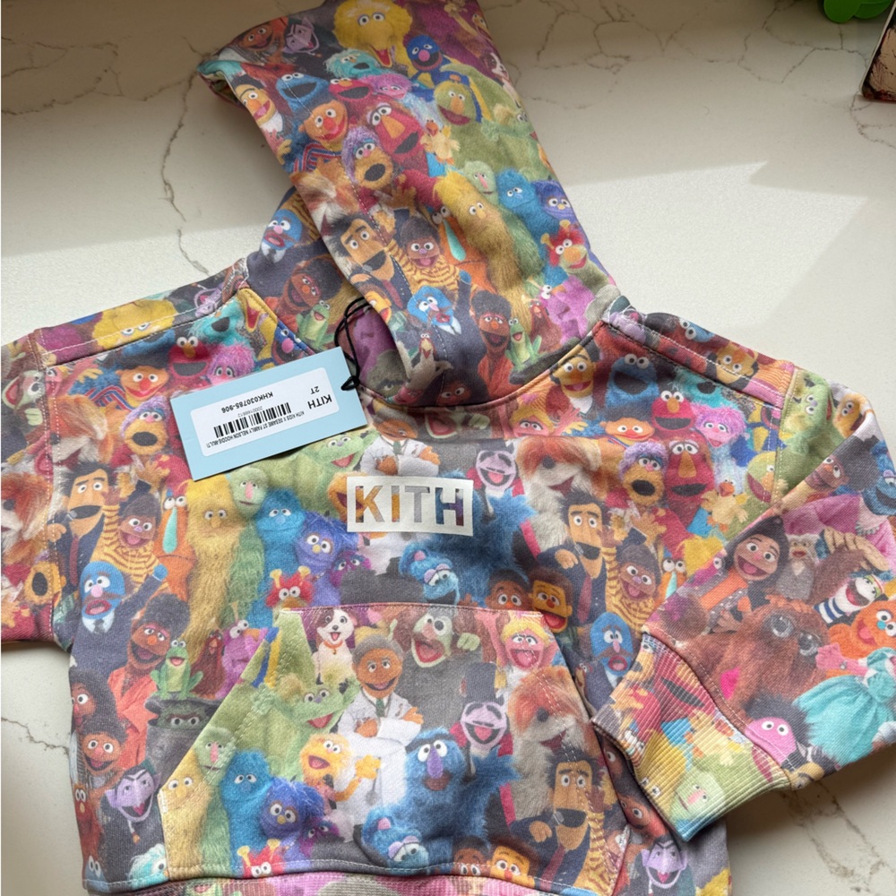 New KITH X Sesame Street hoodie toddler